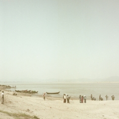 waiting on the river ,  Bagan, fine art photography , travel photography, shooting film, medium format, Myanmar, Burma,raffaele ferrari, rolleiflex, fujifilm