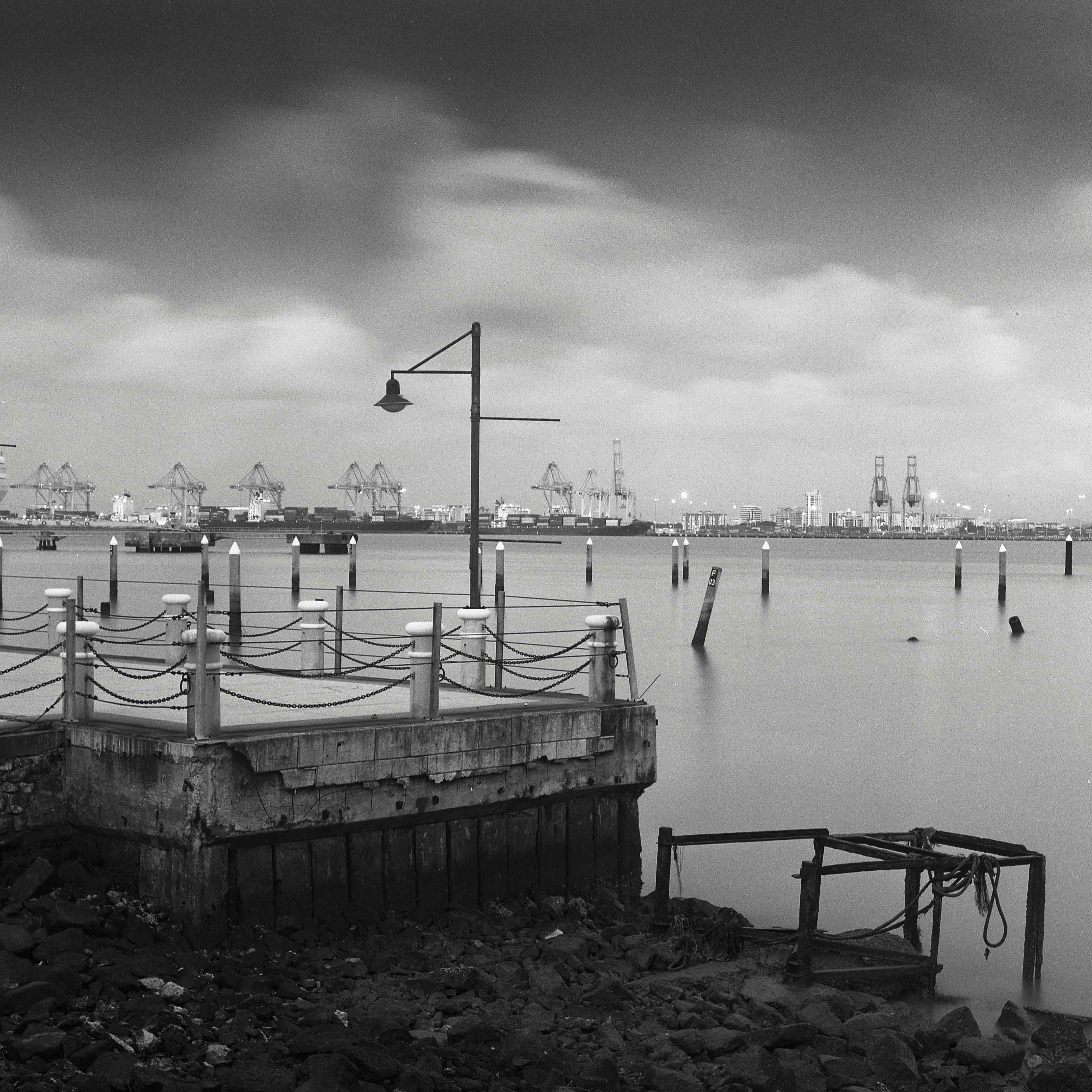 Harbor at the sunset, Penang, Malaysia