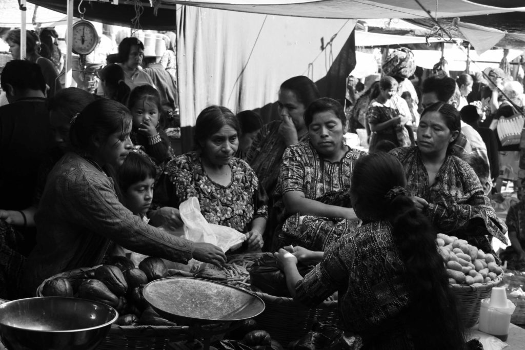 Group of woman in the Market, Lake Atitlan, Guatemala