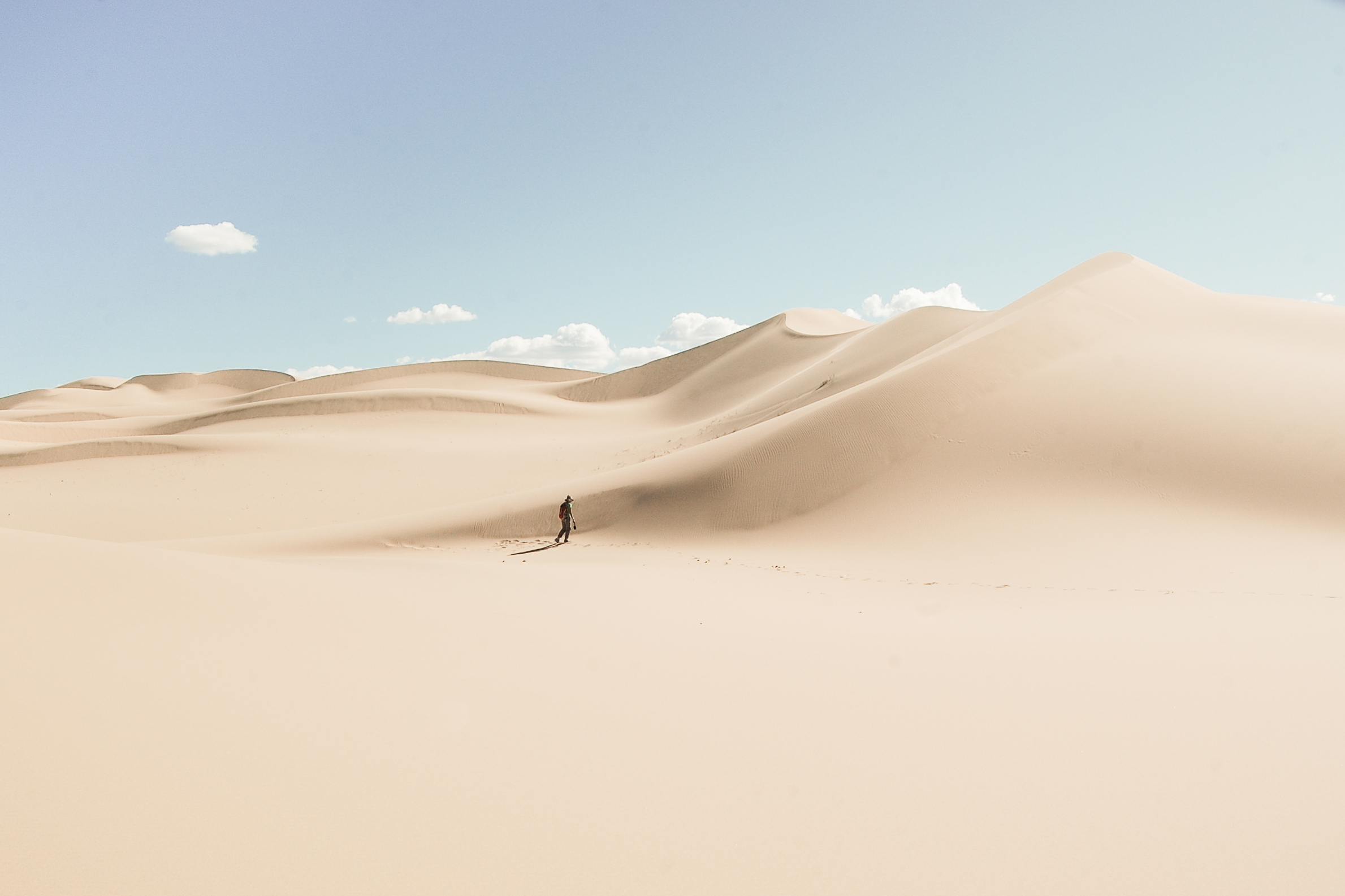 Walk alone, Gobi Desert, Mongolia 2010