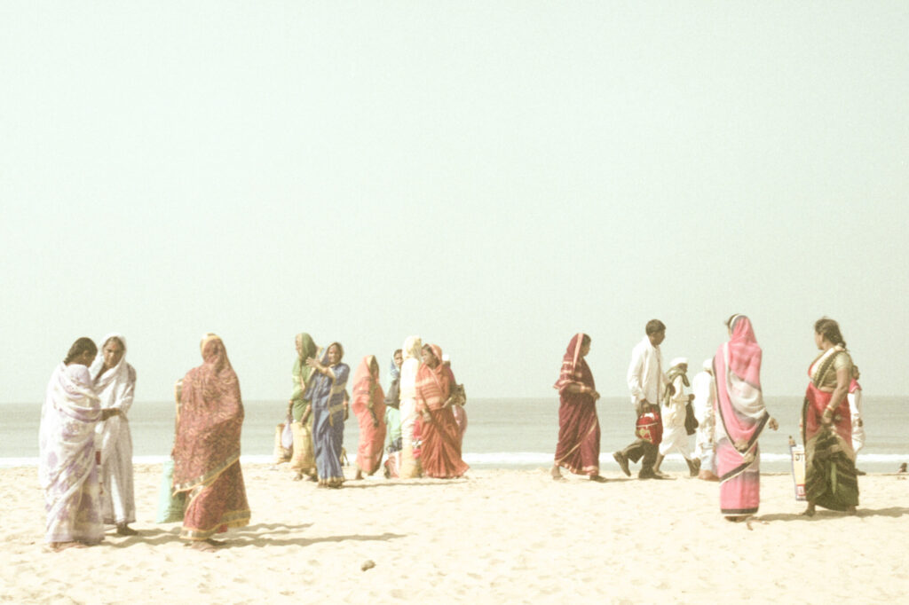 Pilgrims at Gokarna Beach — Gokarna, fine art photograph by Raffaele Ferrari