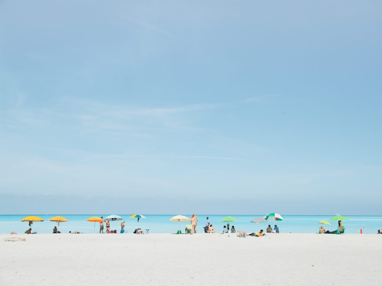 sea umbrellas