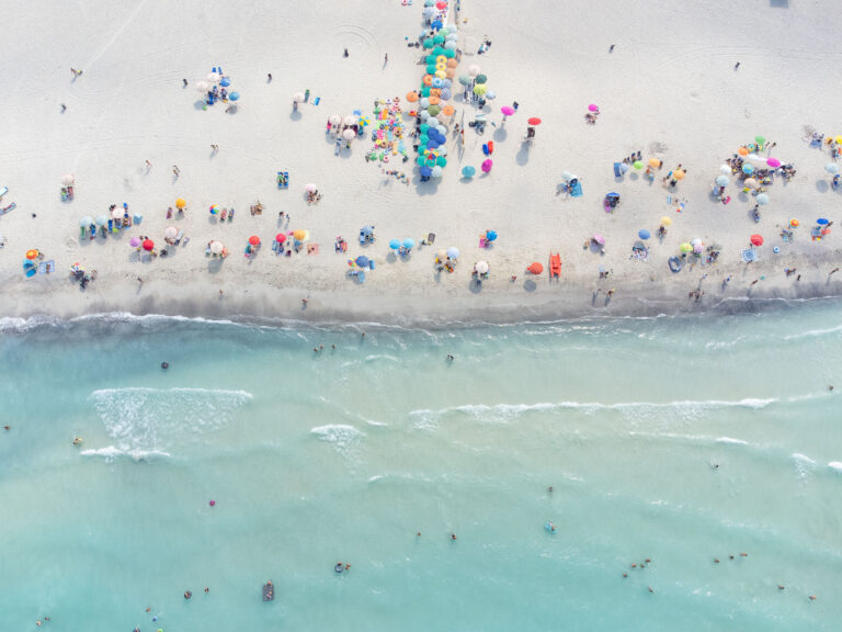 Umbrellas, Lillatro — Italian Beaches, fine art photograph by Raffaele Ferrari