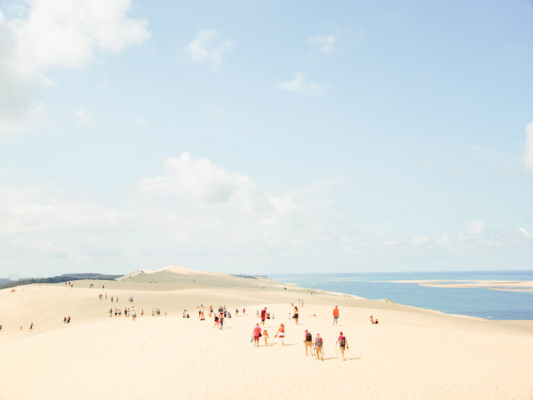 Walking on the Dune du Pilat, France — European Beaches, fine art photograph by Raffaele Ferrari