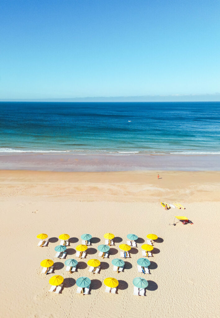 Sagres Umbrellas, Portugal — European Beaches, fine art photograph by Raffaele Ferrari