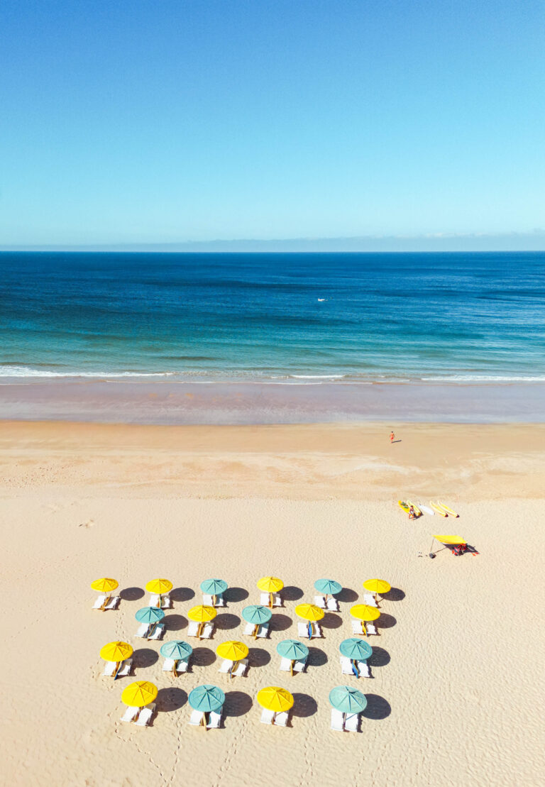 Sagres Umbrellas, Portugal — European Beaches, fine art photograph by Raffaele Ferrari
