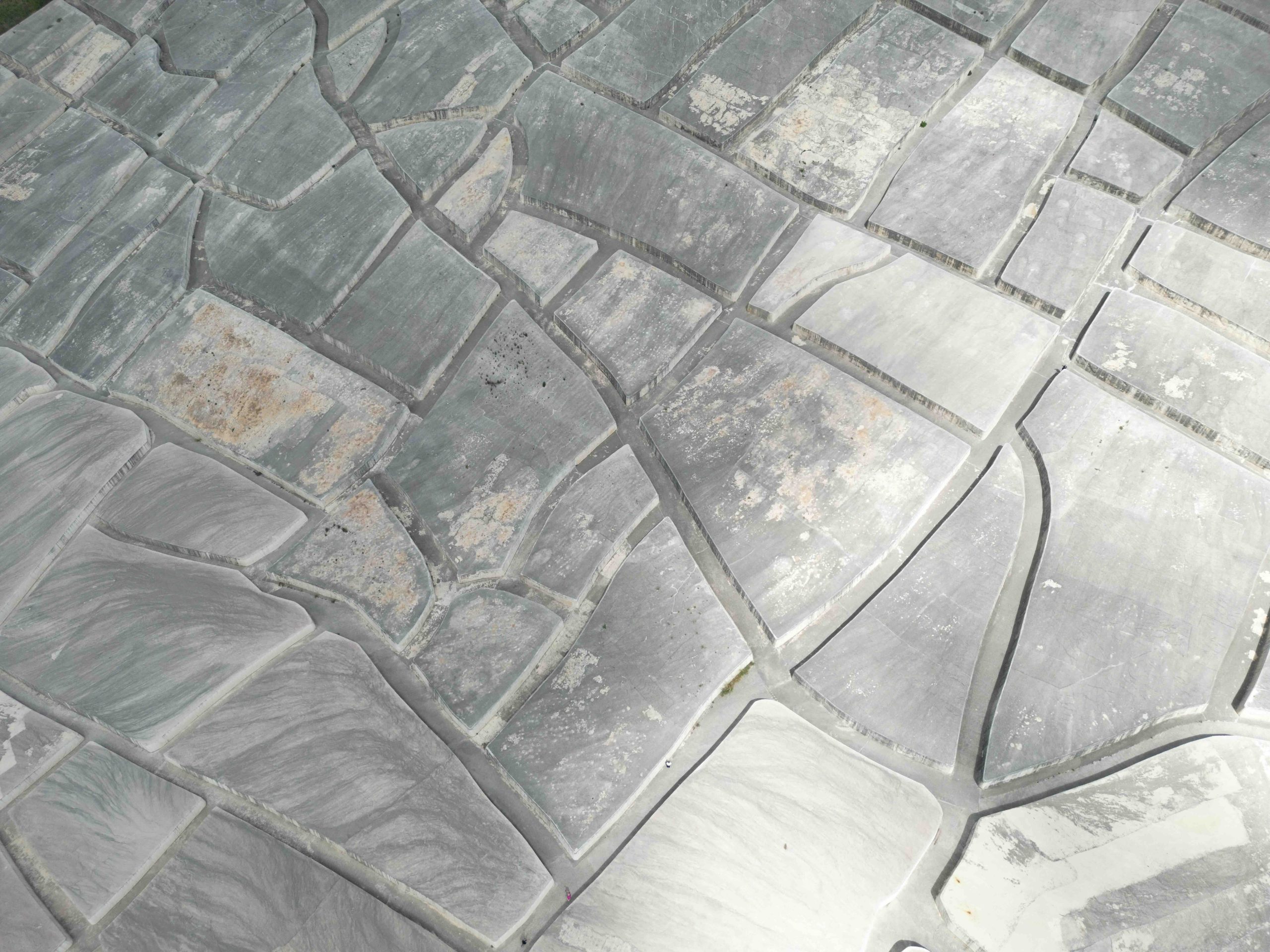drones in Sicily — Cretto di Burri Gibellina aerial drone photography land art geometry abstract fine art